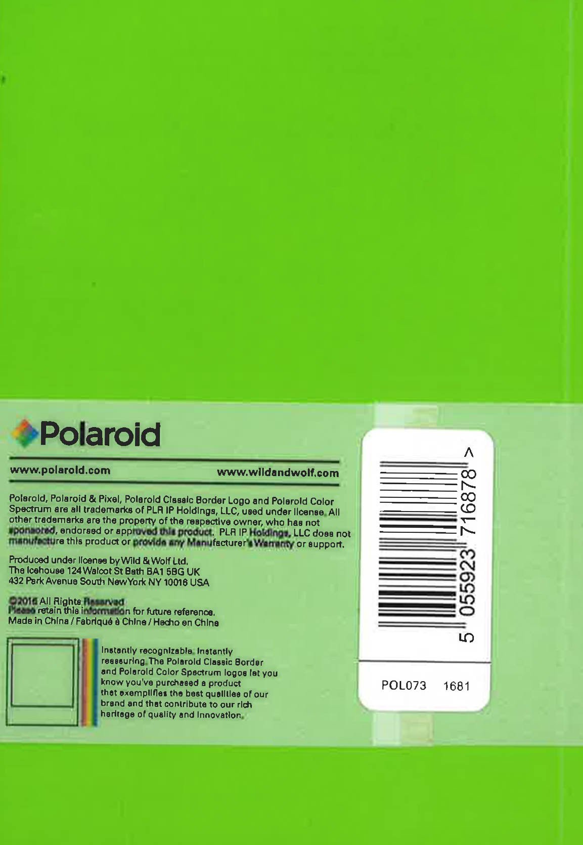 Polaroid: Soft Touch Notebook (Light Green) - Image 2