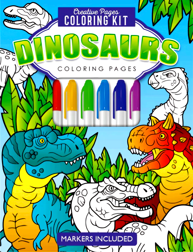 Creative Pages Coloring Book Dinosaurs