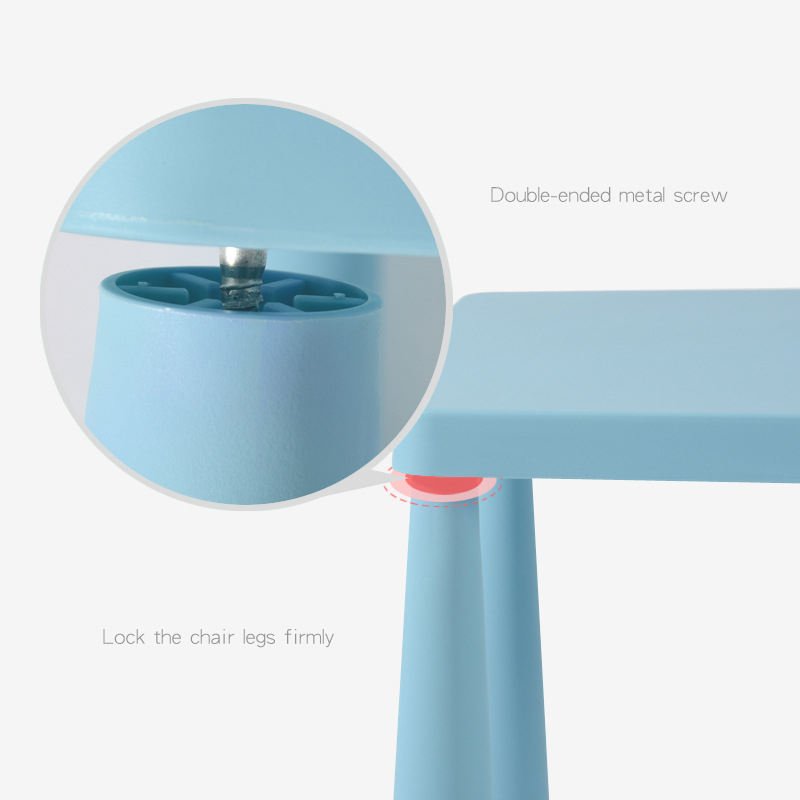 Kids Plastic Colourful Student Seat Children's Children Table and Chair Set Kindergarten Interior Use - Image 2