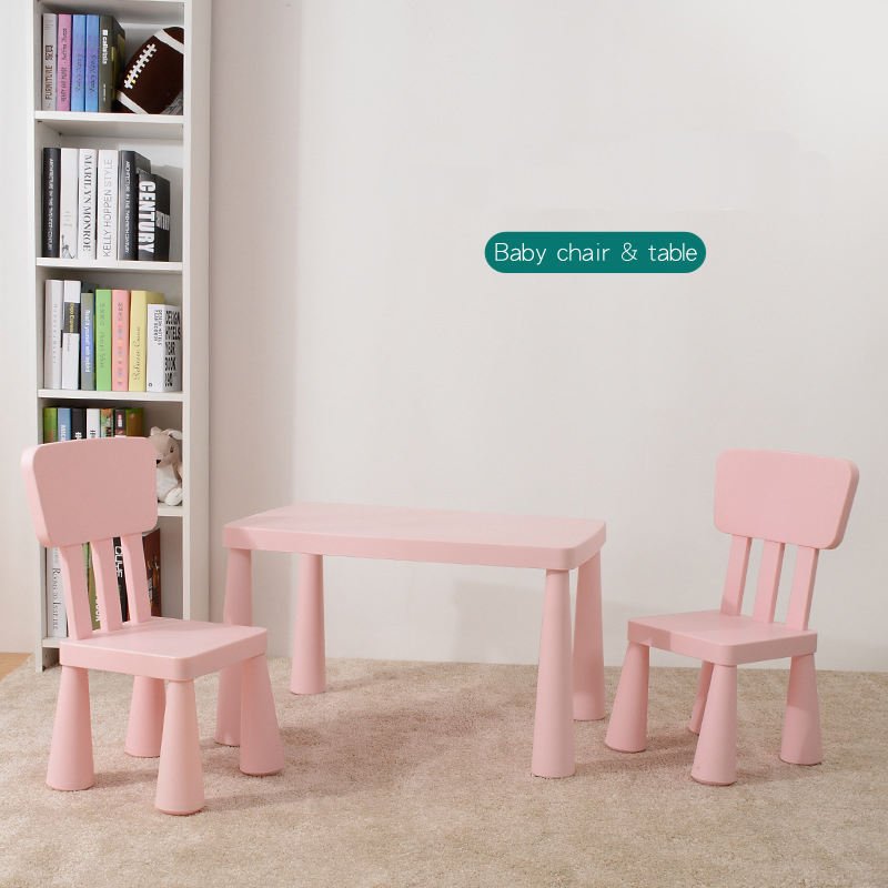 Kids Plastic Colourful Student Seat Children's Children Table and Chair Set Kindergarten Interior Use