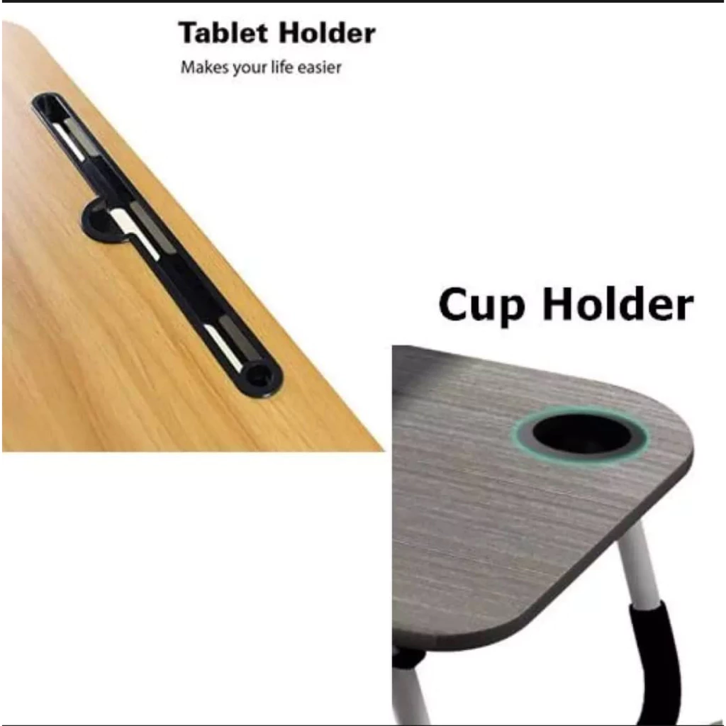 Laptop Table Foldable Table Anti-slip Bed Notebook Table Portable - Image 2